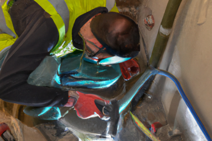 travail en espace confiné sur chantier