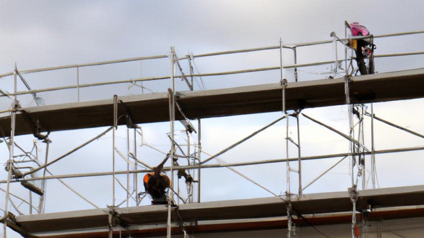 travail en hauteur sur les chantiers